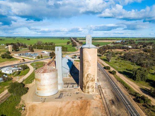 Разрисованные зернохранилища в Австралии (9 фото)