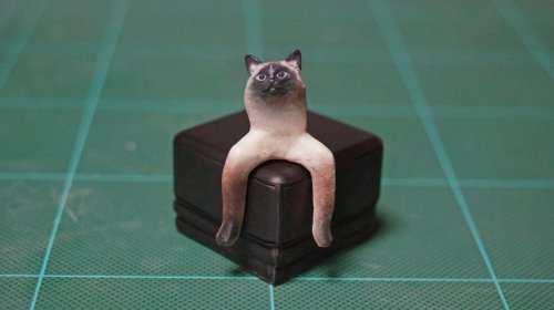 Японский художник превращает знаменитые Интернет-мемы с животными в не менее забавные скульптуры (16 фото)