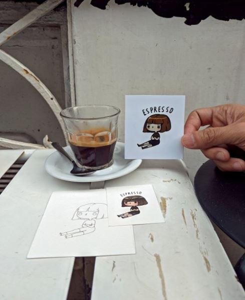 Художница изобразила "кофейных фей", вдохновившись любимыми ароматными напитками (9 фото)