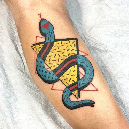 Красочные психоделические татуировки от тату-мастера Winston the Whale (11 фото)