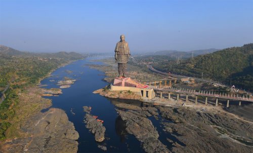 Статуя Единства, возведённая в Индии, является крупнейшей статуей в мире (5 фото)